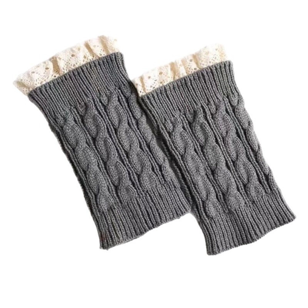 Boot Sock Slouchy - Polainas de malha com bainha de