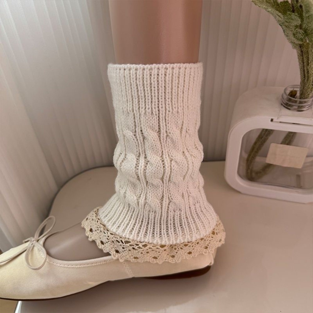 Polainas de malha com bainha d - Boot Sock Slouchy avaliação e preço