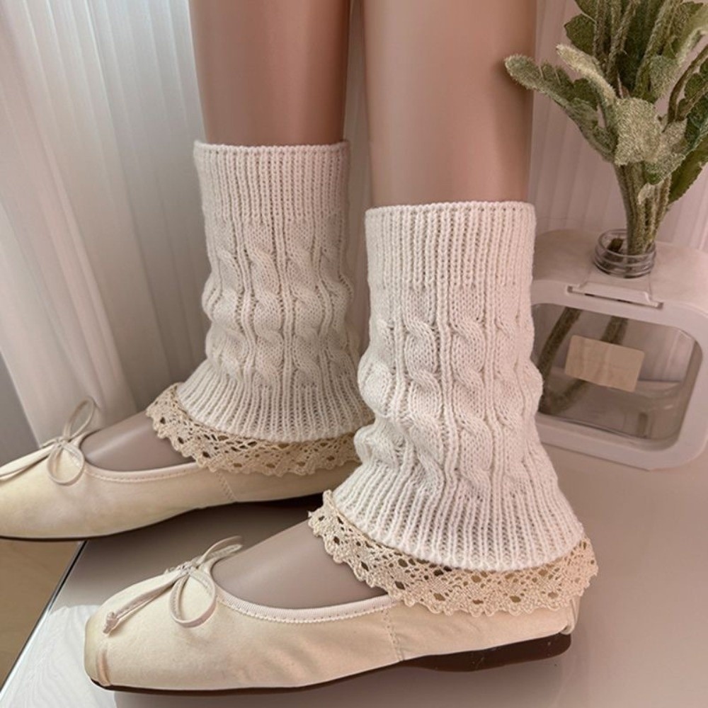 Polainas de malha com bainha d - Boot Sock Slouchy avaliação e preço
