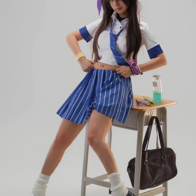 Fantasia de Cosplay Naga, Unif - Knee High Sock Women avaliação e preço