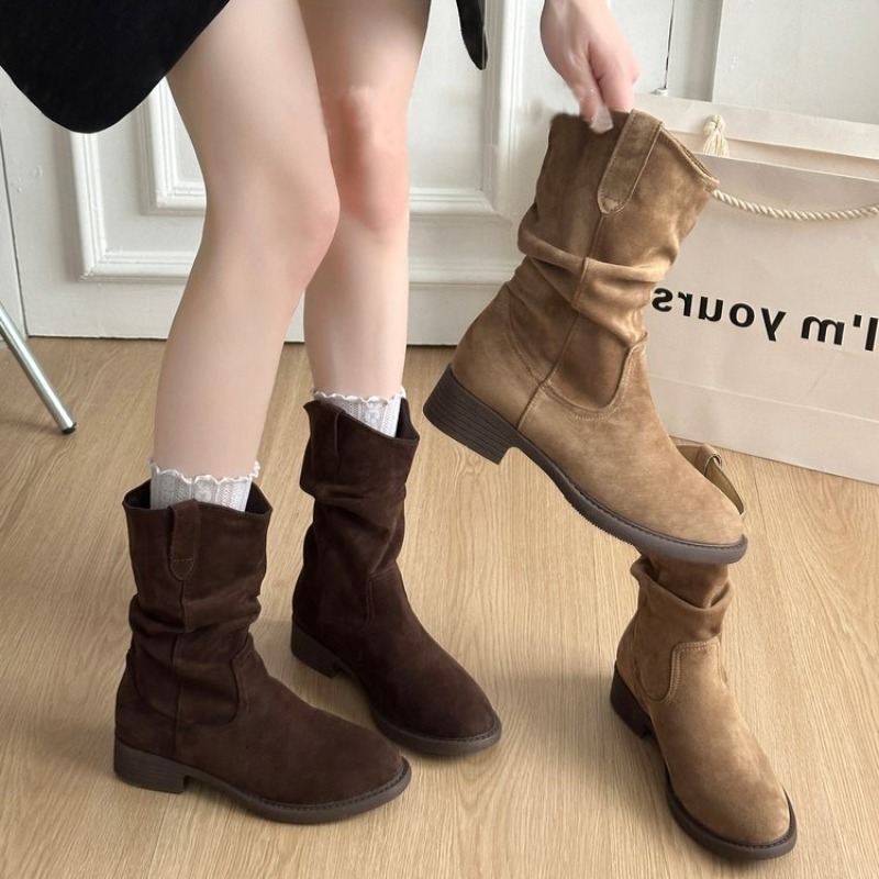 Botas femininas de cano médio, - Boot Sock Slouchy avaliação e preço