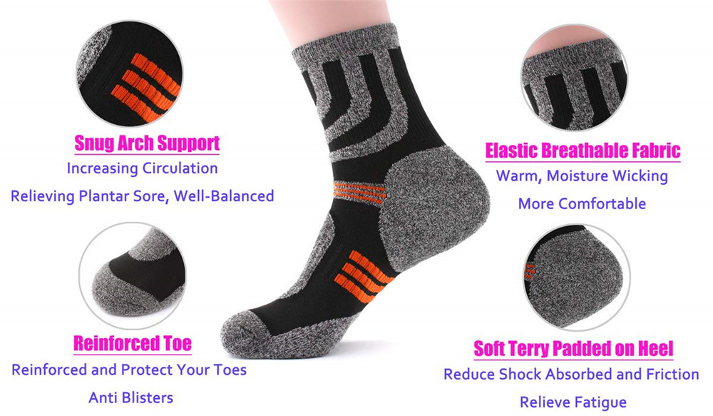 5 pares meias homens anti bolh - Wool Hiking Sock avaliação e preço